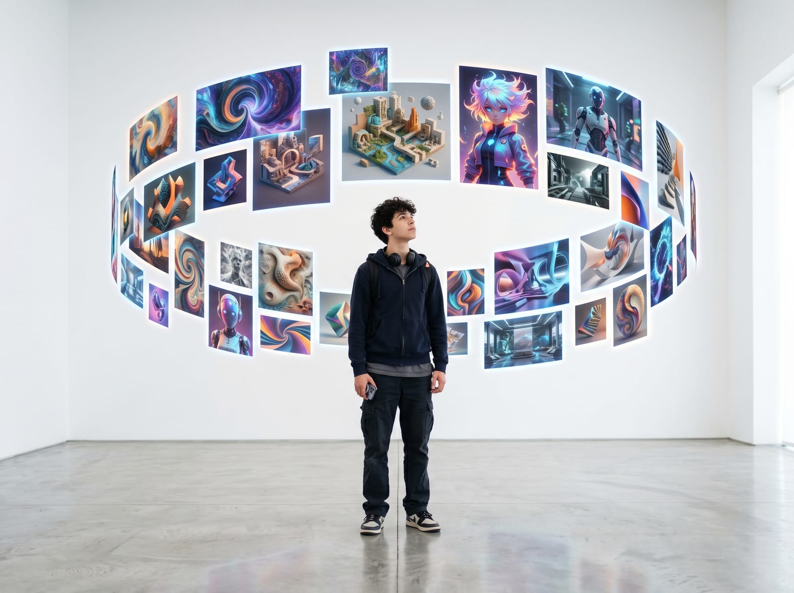 Gallery of cinematic images, characters, environments, and visual story ideas students can learn to create